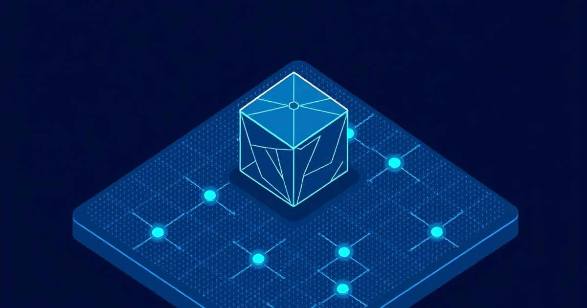 Isometric vector illustration of generative AI security risks and prompt-injection threats